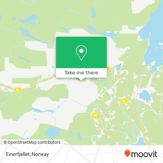 Einerfjellet map