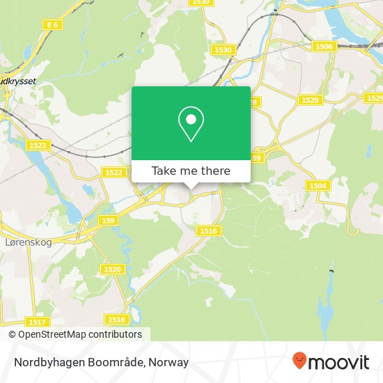 Nordbyhagen Boområde map