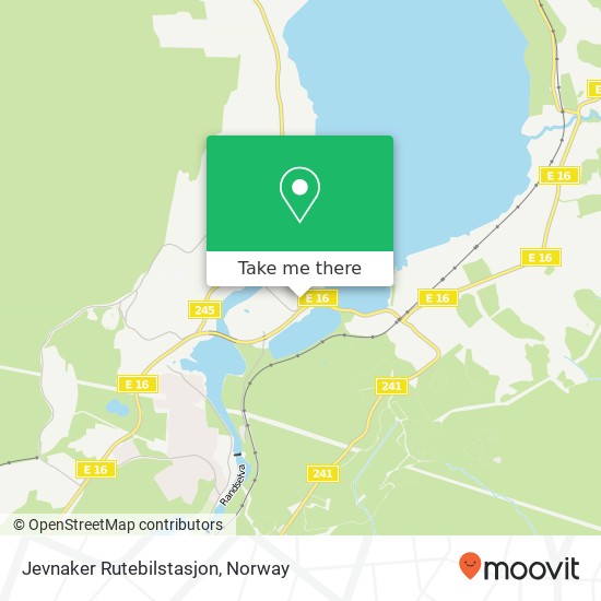 Jevnaker Rutebilstasjon map