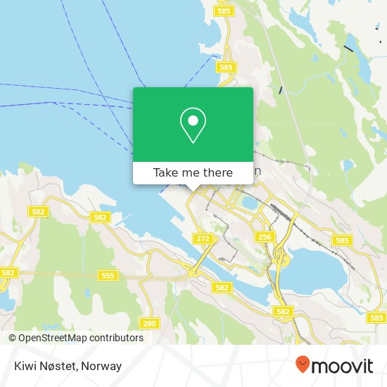 Kiwi Nøstet map