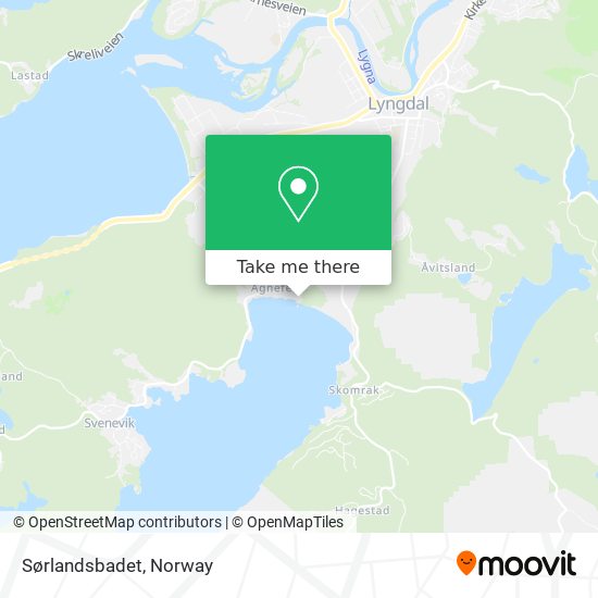 Sørlandsbadet map