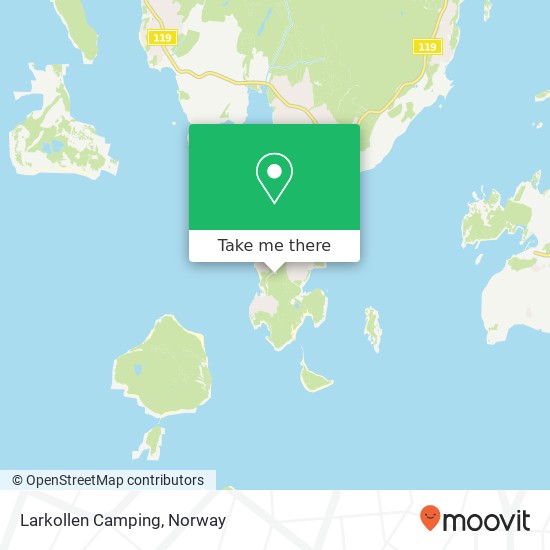 Larkollen Camping map