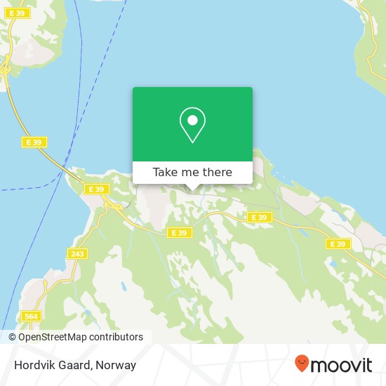 Hordvik Gaard map
