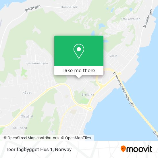Teorifagbygget Hus 1 map