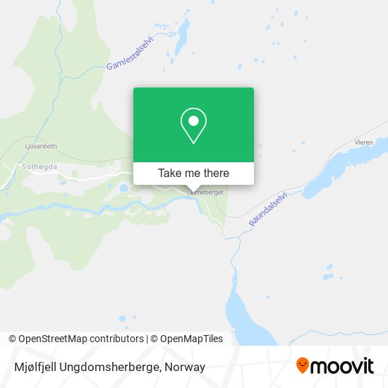 Mjølfjell Ungdomsherberge map