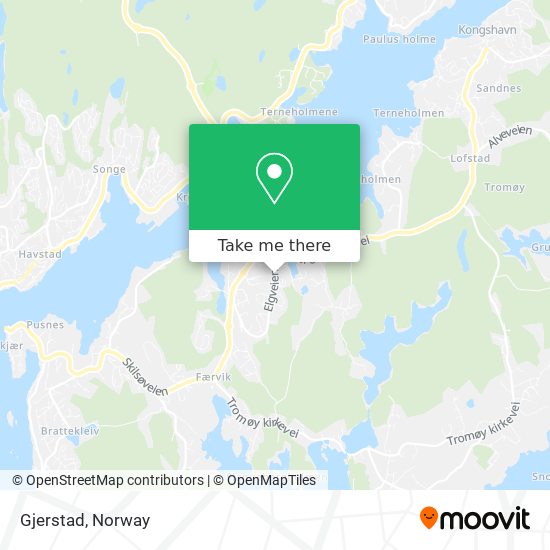 Gjerstad map
