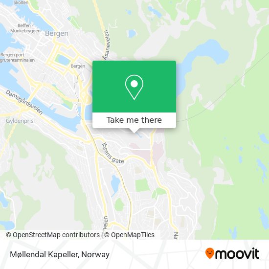 Møllendal Kapeller map