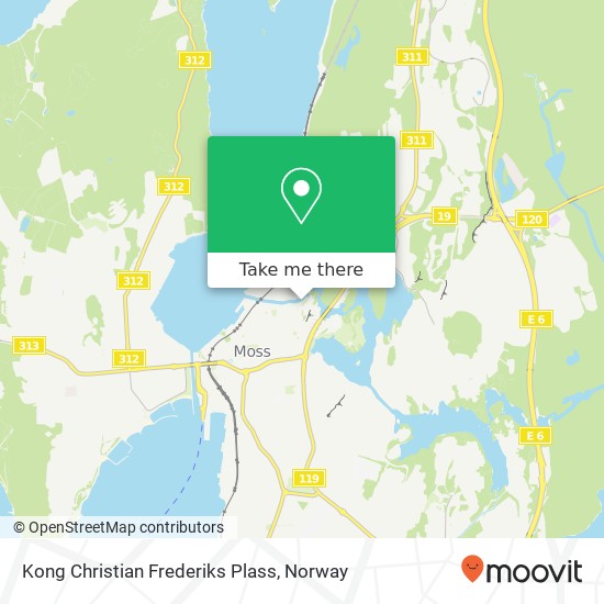 Kong Christian Frederiks Plass map