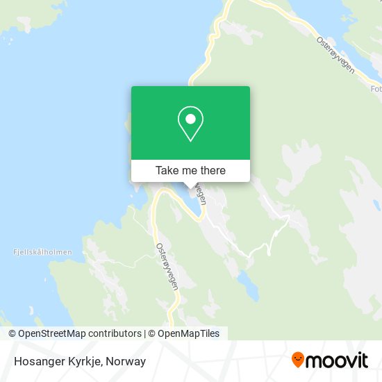 Hosanger Kyrkje map