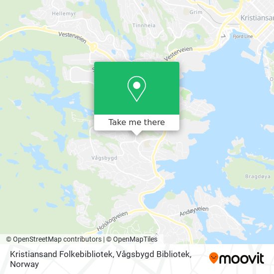 Kristiansand Folkebibliotek, Vågsbygd Bibliotek map