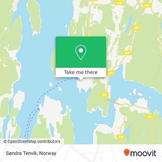Søndre Tenvik map