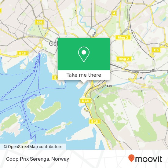 Coop Prix Sørenga map