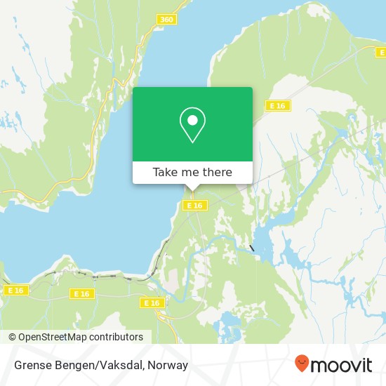 Grense Bengen/Vaksdal map