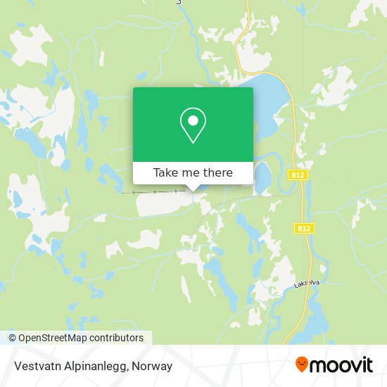 Vestvatn Alpinanlegg map