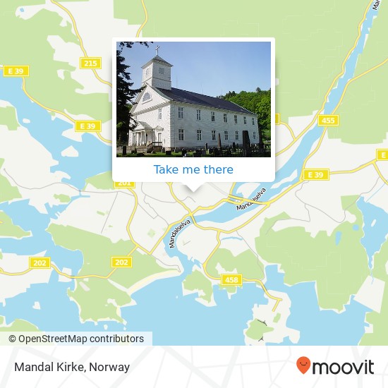 Mandal Kirke map