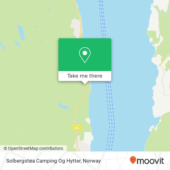 Solbergstøa Camping Og Hytter map
