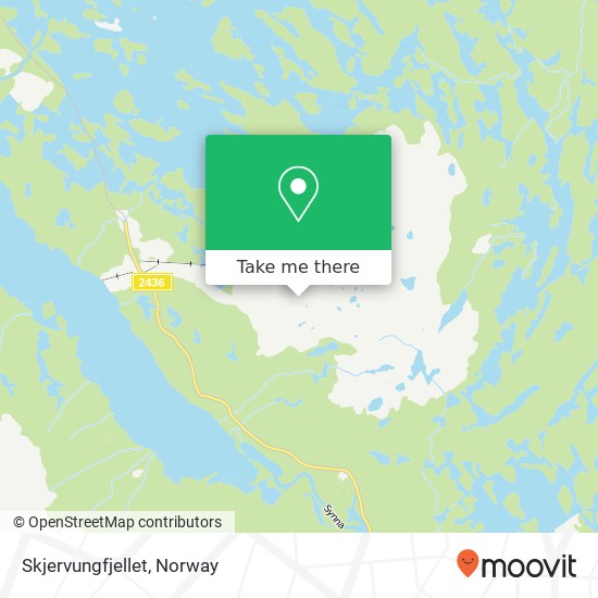 Skjervungfjellet map