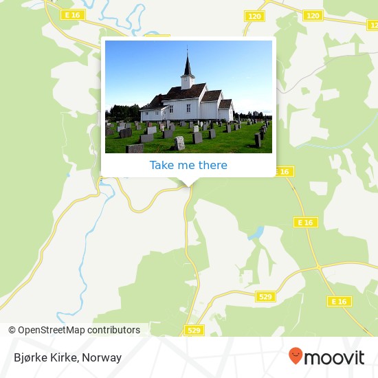 Bjørke Kirke map