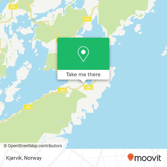 Kjørvik map