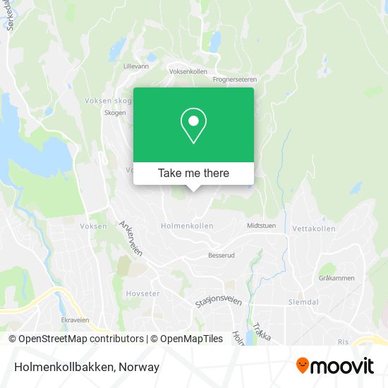 Holmenkollbakken map