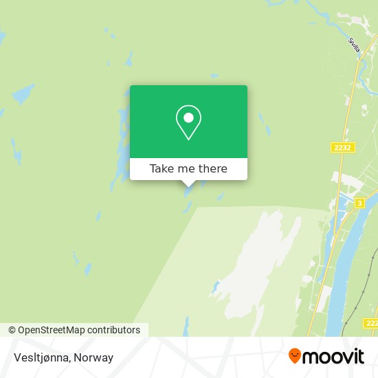 Vesltjønna map