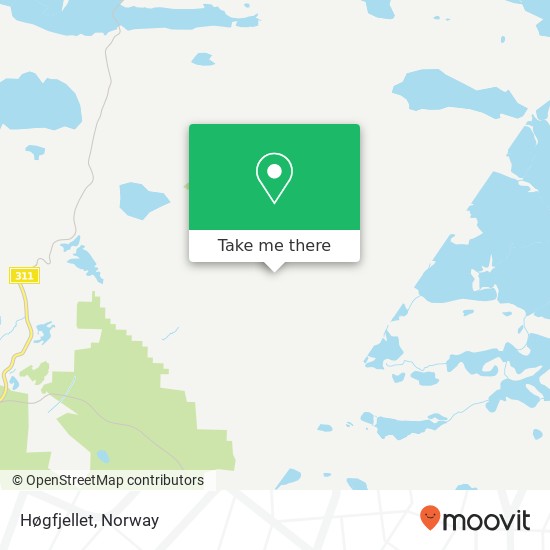 Høgfjellet map