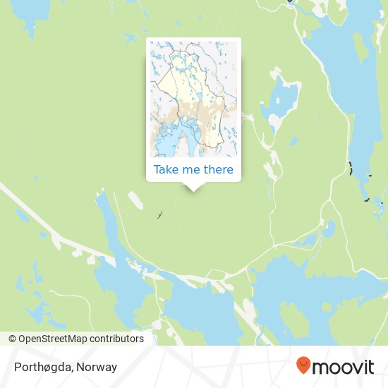 Porthøgda map