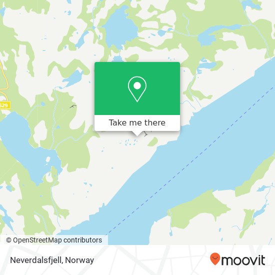 Neverdalsfjell map