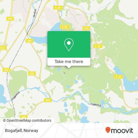 Bogafjell map