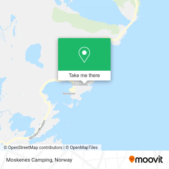 Moskenes Camping map