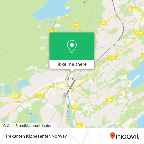 Trekanten Kjøpesenter map