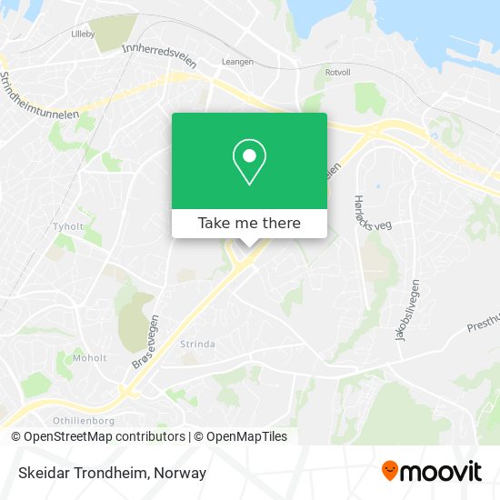 Skeidar Trondheim map