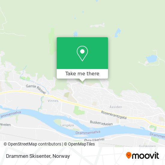 Drammen Skisenter map