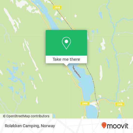Roløkken Camping map