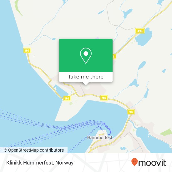 Klinikk Hammerfest map