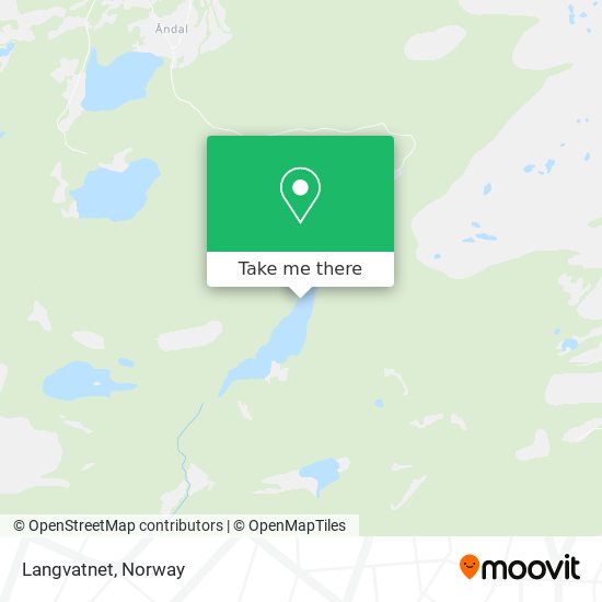 Langvatnet map