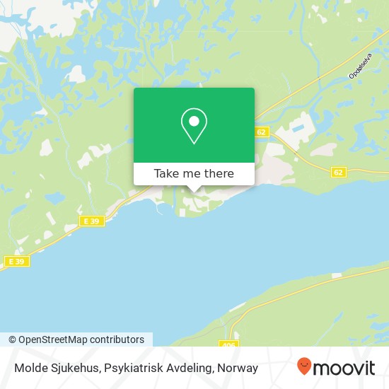 Molde Sjukehus, Psykiatrisk Avdeling map