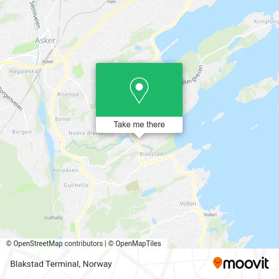 Blakstad Terminal map