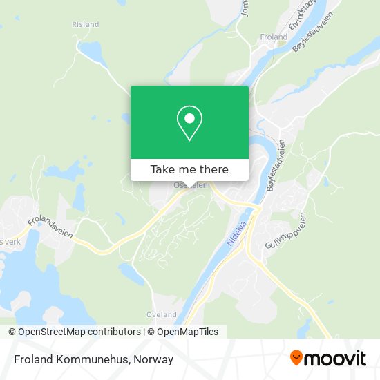 Froland Kommunehus map