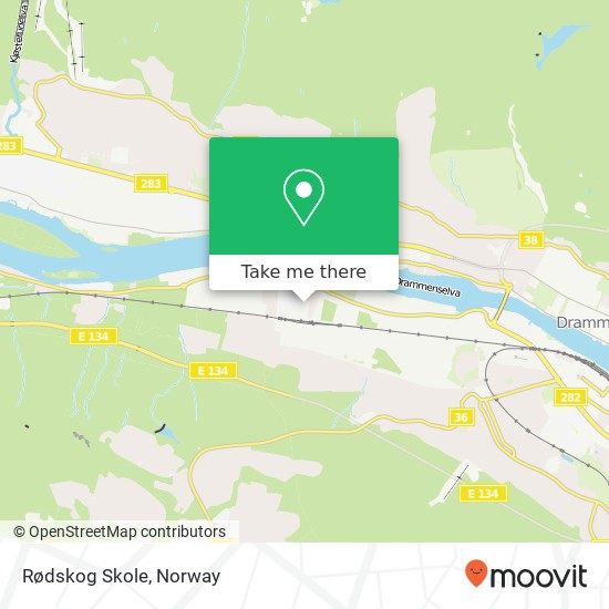 Rødskog Skole map