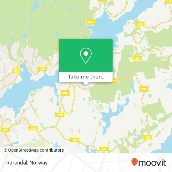 Rørendal map