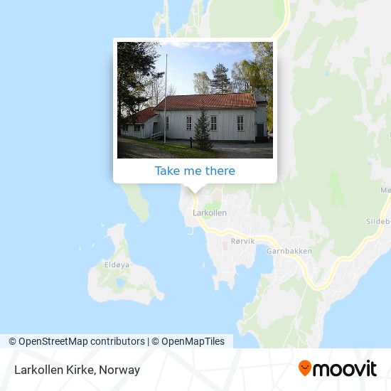 Larkollen Kirke map