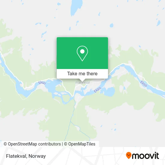 Flatekval map