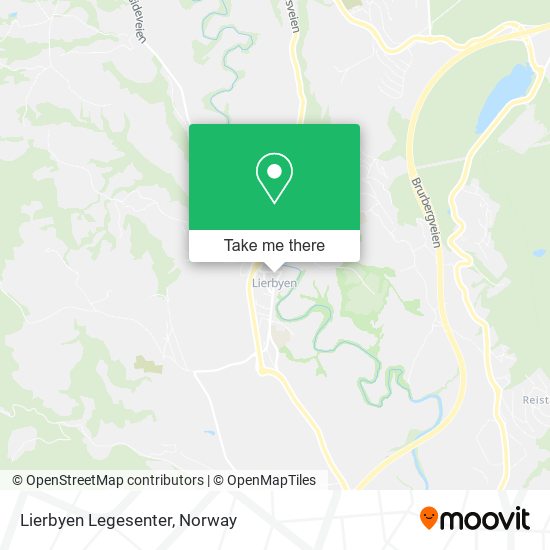 Lierbyen Legesenter map