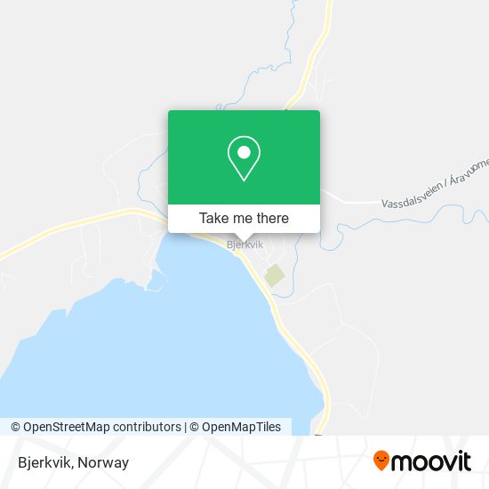 Bjerkvik map