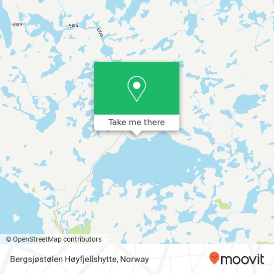 Bergsjøstølen Høyfjellshytte map