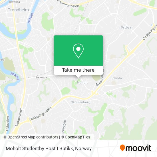 Moholt Studentby Post I Butikk map