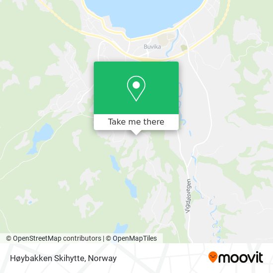 Høybakken Skihytte map