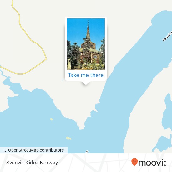 Svanvik Kirke map
