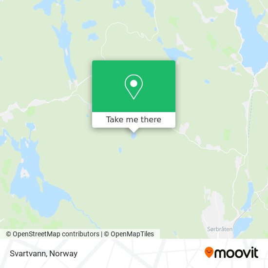 Svartvann map